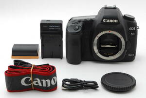 1円～【S数少なめ32794回】Canon EOS 5D Mark Ⅱ ボディ マーク 2 動作も写りもOKです。中古品です。ストラップ、バッテリー、充電器付き
