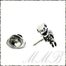 [BROOCH] Lapel Pin T Rex Skeleton スケルトン ティラノサウルス 恐竜 骨 化石 ハイ クオリティ プラチナ カラー 襟 PINS ピン ブローチ_画像3