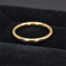 [RING] Yellow Gold Plated Stainless Smooth Simple スムース シンプル イエローゴールド 2mm 甲丸スリム リング 25号 (1.6g)【送料無料】_画像4