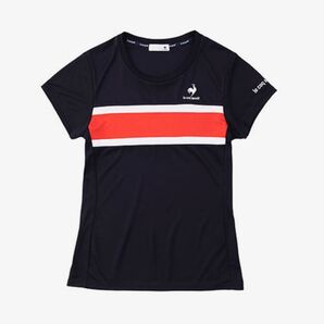 le coq sportif ルコックスポルティフ テニスウェア 半袖Tシャツ QTWTJA90 レディースS 新品ネイビー(紺)
