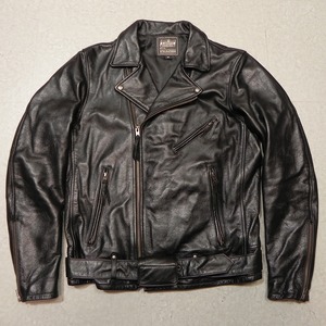 KADOYA K'S LEATHER (カドヤ) / ダブルライダースジャケット ソフトステア 柔らかレザー 黒 ブラック size M / 中古 良品 ★h