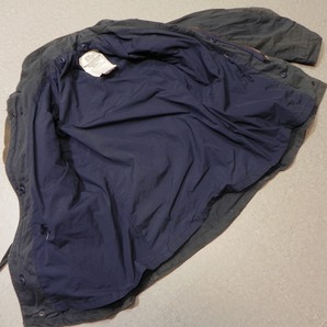 80s 90s USA製 ALPHA フィールドジャケット S-R 紺色 ネイビー SCOVILL アルファ ミリタリー 古着 現状品 ★cの画像4