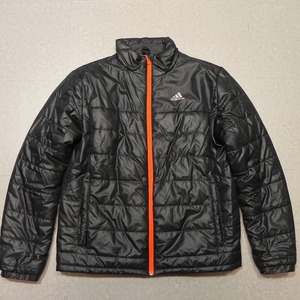  [アディダス] adidas CLIMASTORM 中綿 ジャケット L ウインドブレーカー ジャンパー ブルゾン 古着 ★d