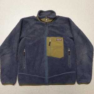 【人気】古着 patagonia パタゴニア クラシック レトロX フリースジャケット S カーディガン フルジップ 23055F7 紺 ネイビー ★b