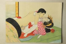 「木版 浮世絵 春画 I」11枚｜木版画 浮世絵師 彩色 絵入り 艶本 枕絵 美術 絵画 日本画 古書 和本 古典籍_画像5