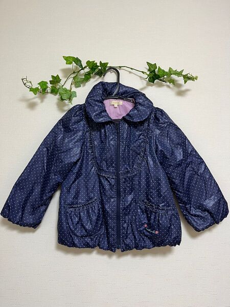 美品!HUSHUSH 水玉ジャンパー コート アウター 110