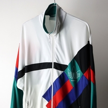  adidas アディダス ヴィンテージ トラックジャケット ジャージ size XXL 程度 / 古着 ヴィンテージ 希少配色_画像1