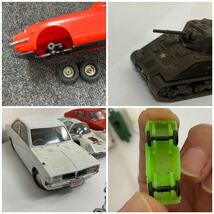 A-0708【ゼンマイ おもちゃ 玩具 プラモデル おまけ 車 戦車 色々まとめて 昭和レトロ ジャンク パーツ破損・欠損あり】_画像9