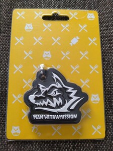 MAN WITH A MISSION(マンウィズ)☆emotions 初回盤特典 狼ロゴ ラバーキーホルダー Candies製 