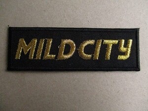 90年代 MILDCITY マイルドシティ 企業 刺繍 ワッペン/カンパニー ワークシャツ パッチ アップリケ カスタム