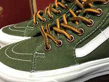 22.5cm VANS ヴァンズ SK8-HI TAPERED スケートハイテーパード Ca Throwback Chive_画像6