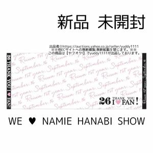 新品未開封 安室奈美恵「WE NAMIE HANABI SHOW 2019」フェイスタオル 沖縄 花火ショー 公式 セブンネット セブンイレブン 即決