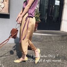 新品タグ付 Ameri VINTAGE アメリヴィンテージ SIDE SLIT PENCIL SKIRT サイドスリットペンシルスカート Sサイズ YEL 黒石奈央子 即決_画像4