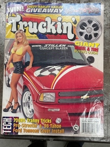  редкий подлинная вещь иностранная книга тигр  gold журнал Truckin' Magazine Ame машина V8 грузовик Chevrolet Ford 1996 July