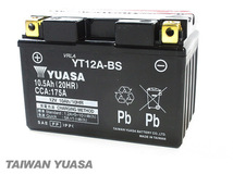 台湾ユアサバッテリー YUASA YT12A-BS ◆ FT12A-BS FTZ9-BS 互換 ジェンマ250 CJ47 グラディウス400 SV650 SV650S GSX-R750 GSX-R1000_画像3