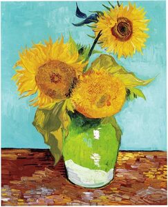 Art hand Auction Brandneuer Van Gogh Three Sunflowers-Druck in hoher Qualität, großes A3-Format, ohne Rahmen. Sonderpreis: 1800 Yen (inklusive Versand). Jetzt kaufen, Kunstwerk, Malerei, Andere