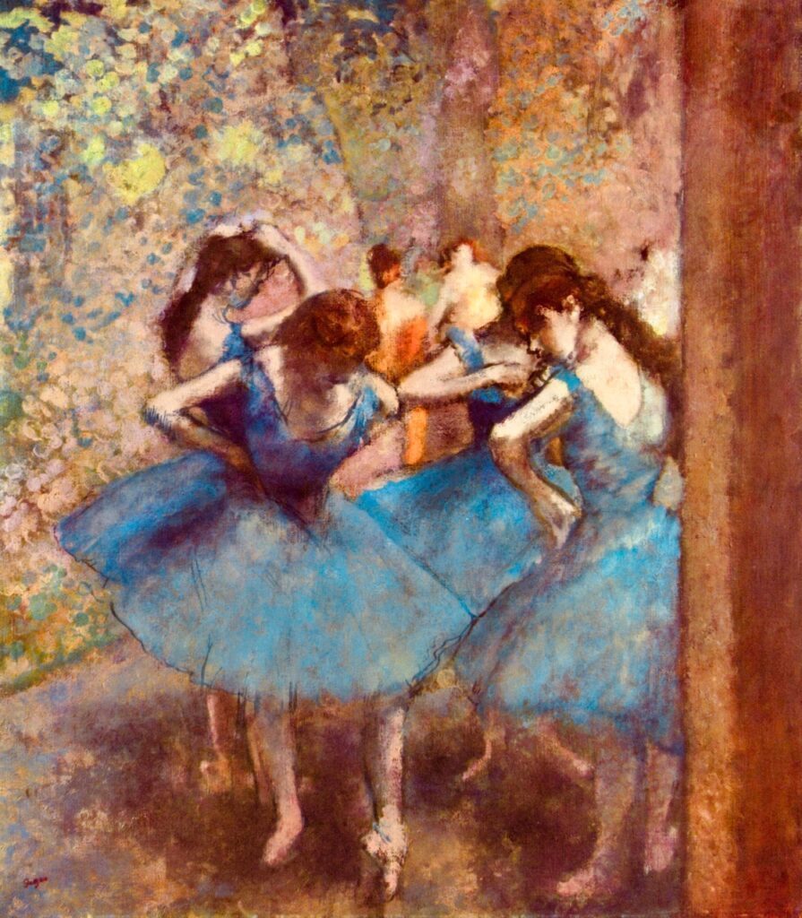 Brandneuer, hochwertiger Druck von Degas‘ „Blaue Tänzerin im A4-Format, ungerahmt, Sonderpreis 980 Yen (inkl. Versand). Jetzt kaufen, Kunstwerk, Malerei, Andere