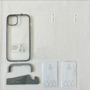 iPhone 14 Plus用 フィルム付きケース 全面保護　耐衝撃