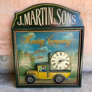 木製 立体看板 高さ約61センチ ビンテージ ヴィンテージ J. MARTIN & SONS MOVING COMPANY