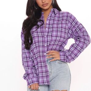 Overdress To Impress Top Purple