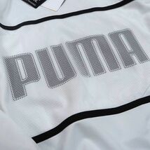 P540 新品 PUMA プーマ ビッグロゴ ハーフジップ ウーブン ジャケット ゴルフ XXL ホワイト_画像4