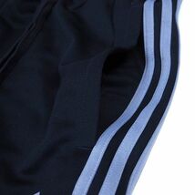 P521 新品 adidas アディダス 上下セット ジャージ フルジップ パーカー パンツ セットアップ ３ストライプス L ネイビー_画像8