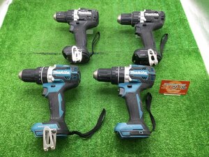 【ジャンク】【領収書発行可】〇Makita/マキタ ドライバドリル 電動工具 HP474D DF474D DF484D 4点 まとめ [IT611Y0IB7JK]