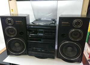 管理1019 KENWOOD ケンウッド システムコンポ P-3E/X-5E/R-5E スピーカーペア S-V55E リモコン欠品 動作確認済み 現状品