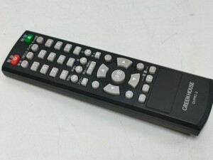 管理1042 GREEN HOUSE グリーンハウス DVDプレーヤー用 リモコン DVPRC-3 赤外線照射確認済み 