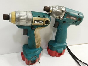 管理1204 makita マキタ 充電式 インパクトドライバー 6919ND 6908D 2台セット まとめ 未チェック ジャンク