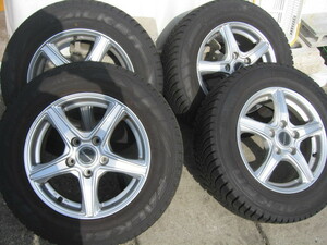 ★FALKEN/ファルケン ESPIA W-ACE 205/65R15 2020年 15×6J 5H PCD114.3 +53 ハブ径約73.5ミリ アルミ付4本 手渡歓迎　