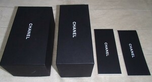 CHANEL/シャネル◇空箱、付属品×２/箱のみ/収納ケース/保存箱/マットブラック/19×10×9cm/19×8×10cm