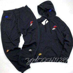 ☆新品☆NIKE ナイキ NSW フューチュラ パーカー & パンツ セット 上下 DD4667 DD4677 -010 黒 2XL