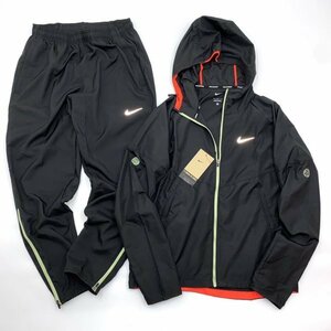 NIKE ナイキ Dri-fit ランニング ウインドブレーカー マイラー ジャケット & ウーブンパンツ セット 上下 DZ4635 DZ4662 -010 黒 M