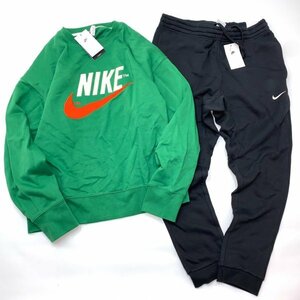 NIKE ナイキ NSW トレンド フューチュラ クルーネック スウェット & パンツ セット 上下 DO8892-365 905236-010 緑 黒 2XL