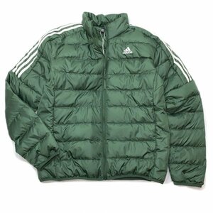 ★新品★adidas アディダス 3ストライプ ダウンジャケット HK4648 グリーン XO