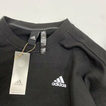 ○新品○adidas アディダス 厚手 ウォーム クルースウェット & ウーブンパンツ セット 上下 HP1385 HM2702 黒 L_画像3