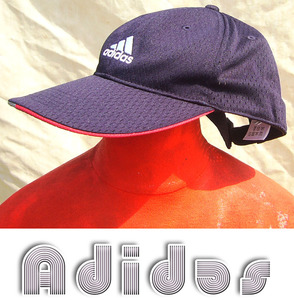 即決■adidas■ガバットブラックイトウcap■古着