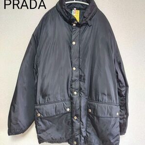 【高級】~PRADA~ ダウンジャケット 黒 《Made in ITALY》 コート マウンテン 大きいサイズ