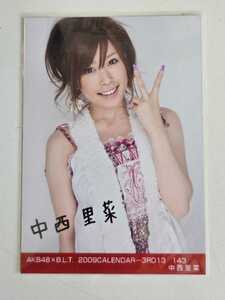 AKB48 中西里菜 AKB48xB.L.T. 2009CALENDAR-3RD13/143 生写真