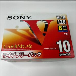 【新品 未開封】VHS ビデオテープ 10本 SONY ビデオカセットテープ 10T120VL (567)