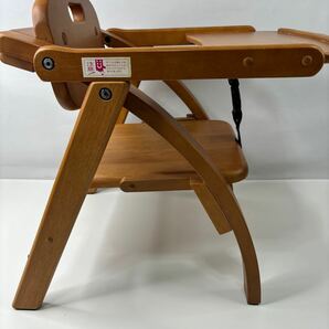 ベビーチェア Arch Low Chair アーチ ローチェア 大和屋 折りたたみ テーブル付き 幼児 子供 木製 椅子 (570)の画像7