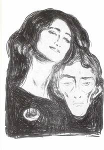 絵はがき / ポストカード（ノルウェイ製）【世界の名画】エドヴァルド・ムンク（Edvard Munch&Eva Muddoci,salome）迅速発送　未使用美品