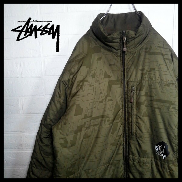 《STUSSY(ステューシー)》00s'　リバーシブル 中綿ナイロンジャケット