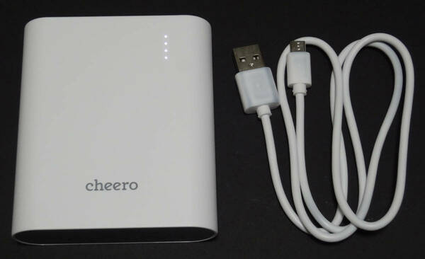 ★　[美中古] cheero Power Plus 3 13400mAh 大容量 モバイルバッテリー CHE-059-WH ★