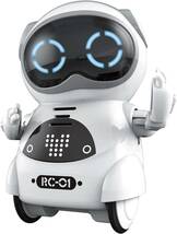 ホワイト ユーキャンロボット(Youcan Robot) ポケットロボット 簡単 英語 おしゃべり ロボット おもちゃ 知育玩具 _画像1