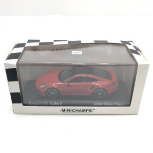 【中古】【ミニカー】1/43 MINICHAMPS PORSCHE 911 992 Turbo S Red 2020 ミニチャンプス ポルシェ ターボ レッド[240095210642]