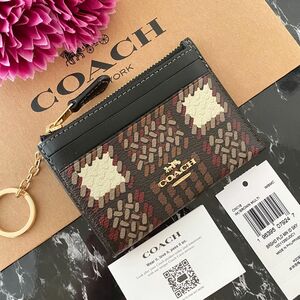 新品 COACH コーチ コインケース 小銭入れ財布 ブラウン