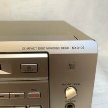 ● SONY コンパクトディスク・ミニディスクデッキ MXD-D3 リモコン付 検) ソニー CDプレイヤー MDデッキ プレーヤー 一体型デッキ_画像6