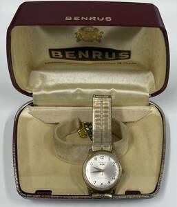 BENRUS ベンラス SELF WINDING 金張り 自動巻き メンズ 腕時計 長期保管品 注目 ９９円スタート